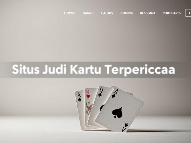 Situs Judi Kartu Terpercaya